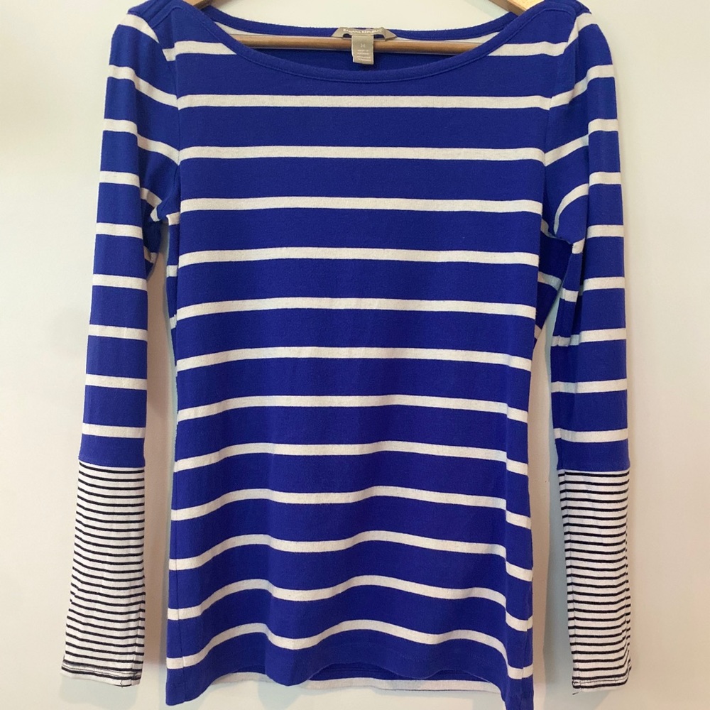 Banana republic striped long sleeve tee